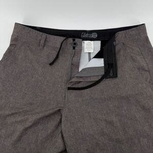 DaHui Hybrid Shorts Mens 36 Brown Heather Stretch Board Shorts